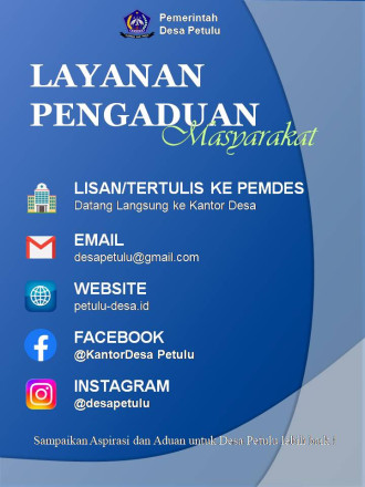 LAYANAN PENGADUAN MASYARAKAT DESA PETULU